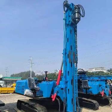 光伏桩钻孔机 全液压潜孔钻机 钢强 地基加固注浆一体机 农用盖房