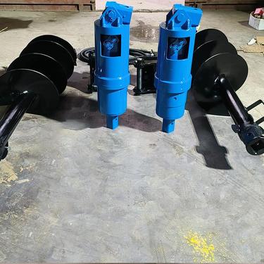 奥莱螺旋钻机 挖掘机液压螺旋钻洞机 电线杆钻孔引孔机