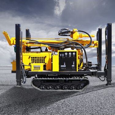 履带气动水井钻机 深孔液压打井机 高支腿6米塔架快速钻井机