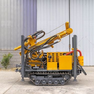 新款水井钻机液压全自动钻机履带式气动打井机地质勘探取芯设备