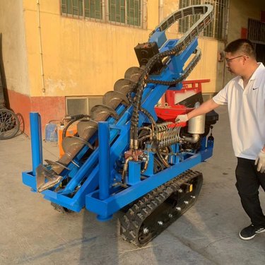 边坡支护锚固潜孔钻机 旧房改造地下室基础加固钻灌注孔 履带钻30米