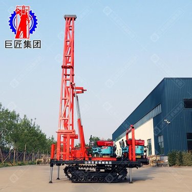 巨匠履带式工程勘察钻机sh30-2d 30米砂金矿取样钻机 冲击式沙土取样设备 野外地质勘探取样钻