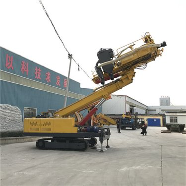 预防山体滑坡锚固钻机 全液压动力头式履带钻机 回转扭矩大