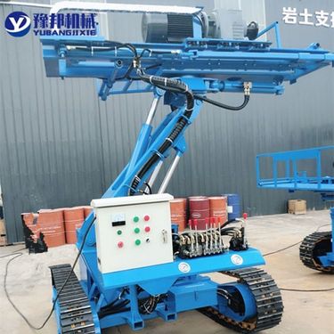 小型履带式锚固钻机 打基坑支护 110mm锚杆钻孔 电动钻车