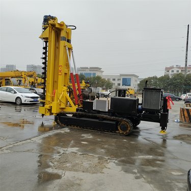 螺旋太阳能光伏打桩机 多功能履带式工程钻机 定位准引孔快