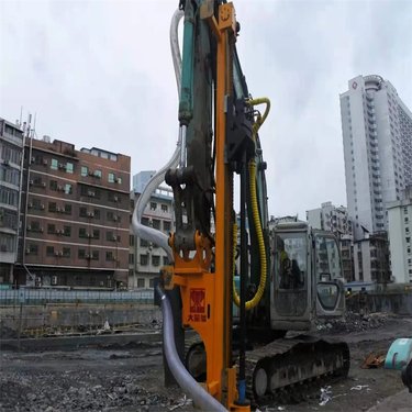 挖改潜孔钻凿岩机液压旋挖钻隧道工地矿山打孔机挖机改装