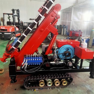 睿泰小型履带液压钻孔机 露天矿山气动凿岩钻机 水电站打桩机