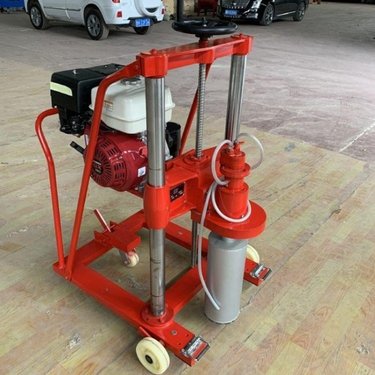 亿轩 HZ-400电动深孔钻孔取芯机 便携式沥青路面取样钻机