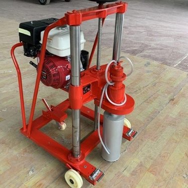 HZ-400电动深孔钻孔取芯机 桥梁隧道抽芯便携式沥青路面取样钻机