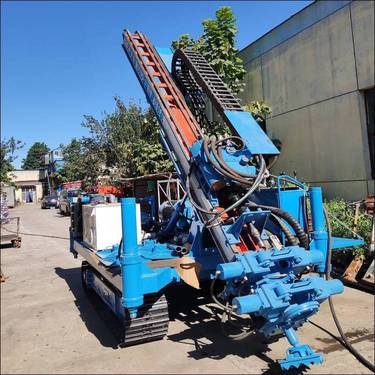 聚强新品高压旋喷钻机履带款150D型注浆机堤坝加固