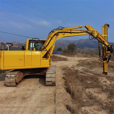 挖掘机改装潜孔钻机 一体式注浆轻型液压钻机 隧道加固坑基钻孔机