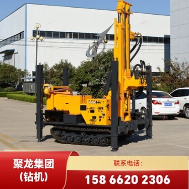 气动水井钻机200 履带式全液压控制 钻凿水井、农业灌溉井用 聚龙