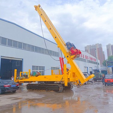 可定做6-18米CFG灌浆打桩机 地基深孔长螺旋履带钻机 双油缸多用型