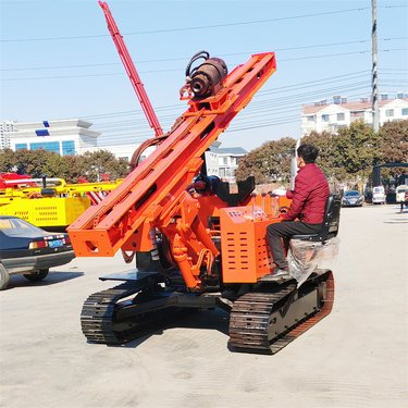 多功能打桩机 螺旋式潜孔钻机 地基液压光伏钻孔机