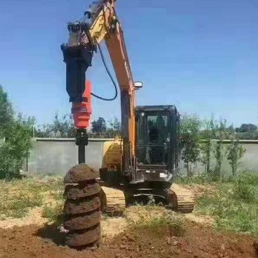 液压螺旋钻孔机 挖路灯坑专用机械多功能挖改钻机