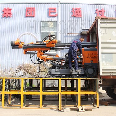 开山爆破孔钻机履带气动潜孔钻30米钻进多角度工作