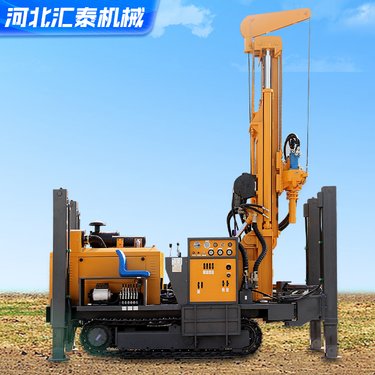 全液压HT280型履带式气动水井钻机 水汽两用钻井机
