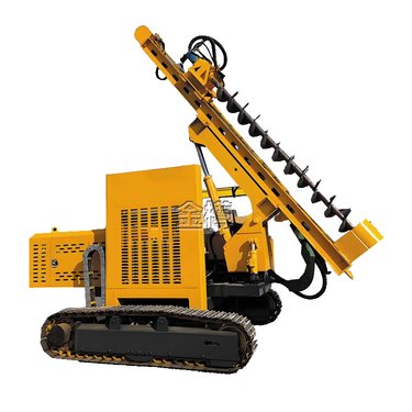 多功能光伏打桩机 履带式潜孔钻机 金樽 岩石矿山引孔小型螺旋地钉机