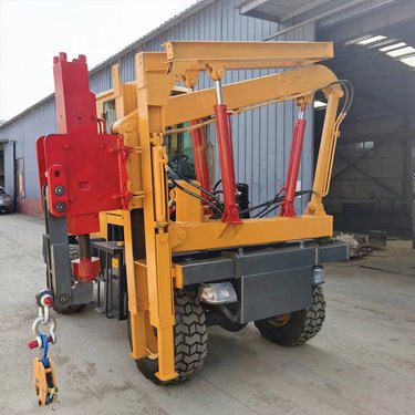 护栏打桩机打拔钻一体机公路多功能钻机路桩打孔设备