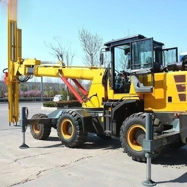 高举升轮式螺旋钻孔机 双臂锚杆钻车 隧道煤矿履带液压凿岩潜孔钻机