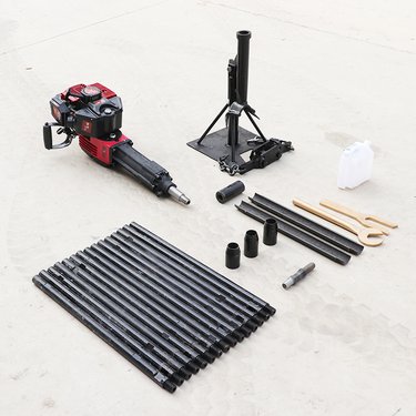 轻便岩石取样钻机背包岩土取芯钻机轻便单人底座钻孔机