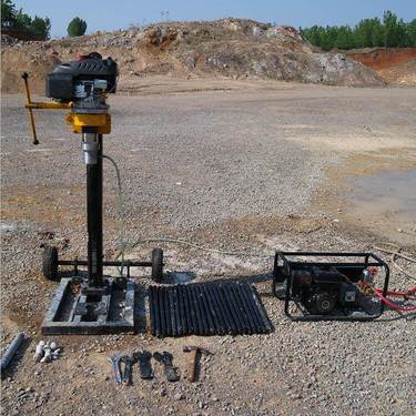 背包勘探钻机 便携式取芯钻机 30米便携式岩芯钻机