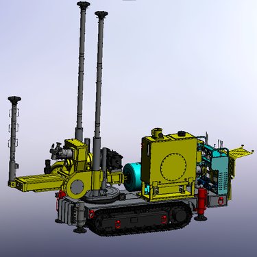 煤矿用履带式全液压井下坑道钻机 ZDYLPS系列 顶值3500转矩型