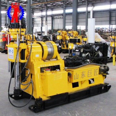 大型回转式液压钻机 能打600米的地勘设备 可绳索取芯适合矿山勘察生活区打水井XYD-3