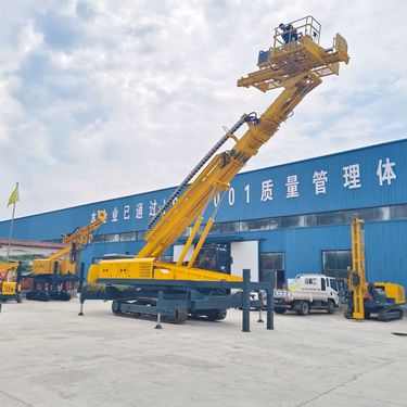 单臂双臂履带护坡钻机 铁路路基注浆加固施工设备 边坡支护钻孔机