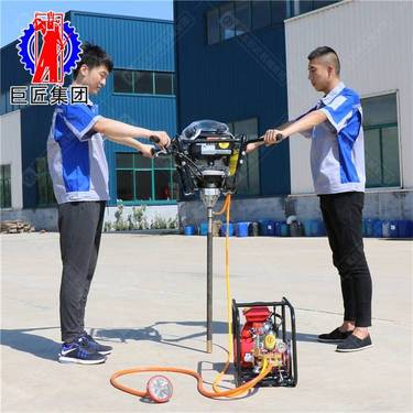 巨匠小型地质取芯机背包岩心勘探钻机20米钻孔取芯机