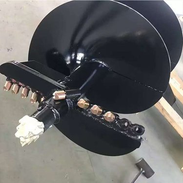 液压旋挖螺旋钻机光伏围栏挖机打桩机 动力头地基大型钻孔机