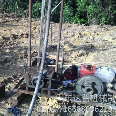达普 柴油打井机 直销地表柴油机浅层打井钻机 多功能柴油小型打井钻机