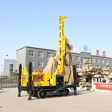 打深水井用钻机 工程用气动钻井机  400米气动履带水井钻机