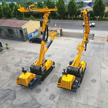 博远机械 房屋地基加固钻机 隧道锚固钻车 全地形 万向角度调节