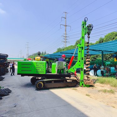 专业光伏打桩机批发 40cm大口径履带钻机 螺旋钻桩高效节能 高频振动