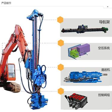 全新挖改钻机 矿山打孔放炮一分钟一米 采石场隧道开挖都可用