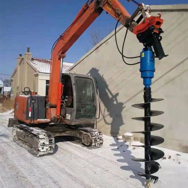 挖改螺旋钻机厂家 液压挖掘机改装钻孔机 桥梁地基桩机
