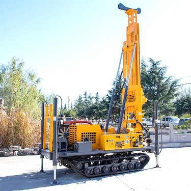 履带气动打井机 水气两用钻井机200-400米气动水井钻机恒旺厂家