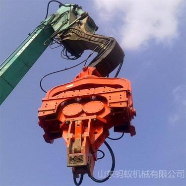 松土矿山开采钻机 加装岩石高频率振动锤 高频破碎建筑工程打桩锤