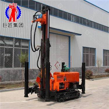 山东巨匠200米气动打井机履带风钻水井钻机