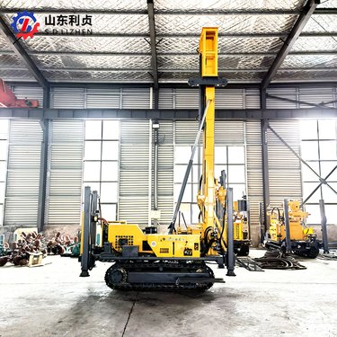 利贞大型水井钻机厂家 履带式水钻气钻一体机 多功能水气两用打井机