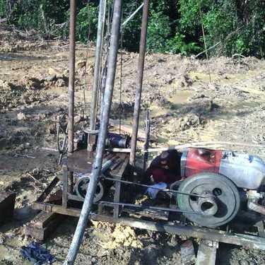 多功能螺旋打井钻机 多用于平原小型打井机 高配置钻机