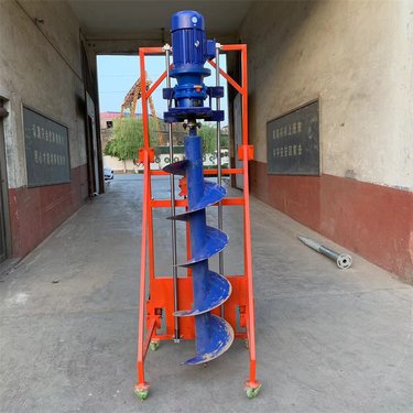 鑫农 防汛钻孔机 室内楼房加固螺旋引孔钻机打桩河堤钻探电动柴油款