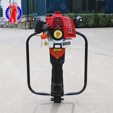 巨匠汽油冲击式取土钻机 便携小型取样钻机10米土壤勘探取芯钻机