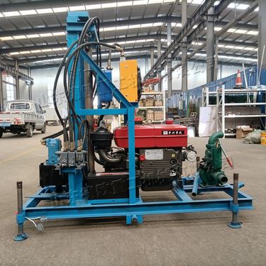 柴油液压升降打井机 牵引式地源热泵井钻机 岩土层打眼取芯钻井设备