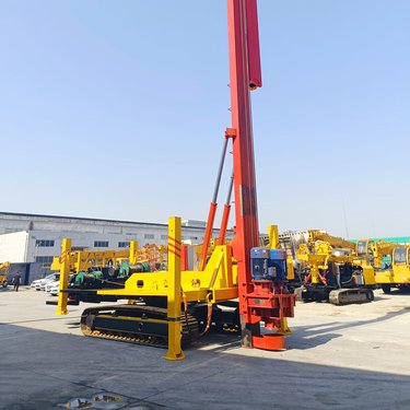 20米履带长螺旋打桩机 麻花钻引孔注浆钻机 cfg桥梁楼房地基钻孔机