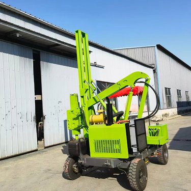 护栏打桩机打拔钻孔一体机公路多功能钻机器