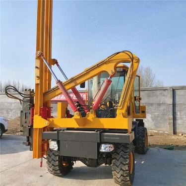 护栏打桩机公路多功能钻机钢管桩打压设备桩基钻孔机