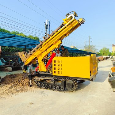 光伏打桩机 太阳能发电螺旋孔钻机 多功能液压引孔安装设备