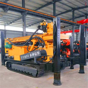 飞达FY多功能液压深井钻车 800米气动水井钻机 康明斯194KW进尺快